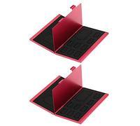 Goufride 2X 12in 1 Aluminum Storage Box Bag Memory Card Case Holder Wallet for 4 x SD Micro-SD SDHC SDXC MMC 8 x TF SIM Card
