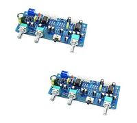 Goufride 2X 2.1 Channel Subwoofer Preamp Board Amplifier Board Low Pass Filter Bass Preamplifier(Finished Product)