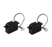 Goufride 2X 25G Servo Steering Gear Servo for 1/12 12428 12423 12628 Rc Car Truck Model Steering Part Mini Rc Servo