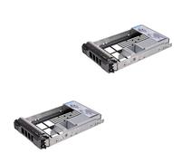 Goufride 2X 3.5 Inch Hard Drive Tray for PowerEdge Servers - with 2.5 Inch HDD Adapter NVMe SSD SAS Bracket
