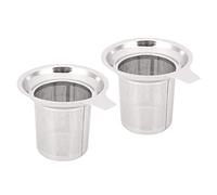 Goufride 2X 304 Stainless Steel Fine Mesh Filter Tea Infuser Fine Reusable Strainer
