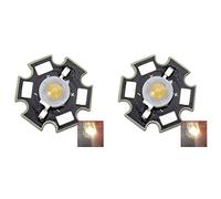 Goufride 2X 3W High Power Star LED Light Lamp Bulb (White)