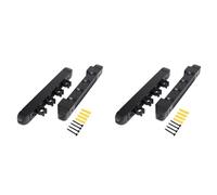 Goufride 2X 4 Holes Wall Mounted Hardwood Billiard Cue Rack Pool Cue Rack 6 Clips Billiard Holder Bracket Accessories