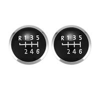 Goufride 2X 6 Speed Gear Shift Knob Emblem Badge Cover Cap for Transporter T5/T6 Mk5 Mk6