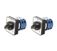 Goufride 2X 660V 20A 6 Terminals 4 Positions Rotary Cam Changeover Switch