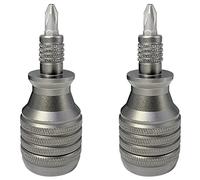 Goufride 2X 7 in 1 Mini Screwdriver Titanium Screwdriver 1/4 Inch Magnetic Torx Screw Driver Bit Kit Home Repair Tools