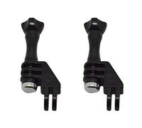 Goufride 2X 90 Degree Direction Adapter Elbow Mount with Thumb Screw for 4/3+/3/2/1 and SJ4000 5000 Black