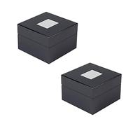 Goufride 2X Black Lacquered Wooden High-End Watch Box Watch Display Box Square Box