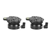 Goufride 2X DY-60N Tripod Head Leveling Base Adjusting Plate with Bubble Level for DSLR Camera