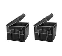 Goufride 2X Fireproof File Storage Box,Fireproof Storage File Cabinet with Lock,Portable,for Letter/Legal Folder