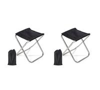 Goufride 2X Folding Small Stool Bench Stool Portable Mare Ultra Light Subway Train Travel Picnic Camping Fishing Chair Foldable