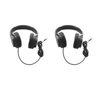 Goufride 2X Guitar Headphone Guitar Amplifier Audio Mixer over Ear Headset Retractable Foldable Wired Stereo Headphone