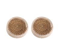 Goufride 2X Handwoven Birds Nest Corn Leaves and Straw Incubation Bed Courtship Breeding House for Pigeon/Dwarf/Bunny