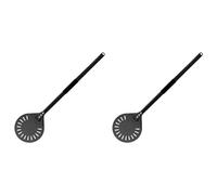 Goufride 2X Metal Pizza Turning Peel Oversize Professional Long Round Pizza Tool Aluminum Adjustable Pastry Removable Handle