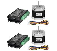 Goufride 2X Nema 23 23HS5628 Stepper Motor 57 Motor 2.8A with TB6600 Stepper Motor Driver NEMA17 23 (8.0MM)
