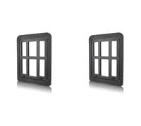 Goufride 2X Pet Flap for Fly Screen Dog Flap with Magnets Cats Flap Fly Screen Door Easy Installation for Cats/Dog Black