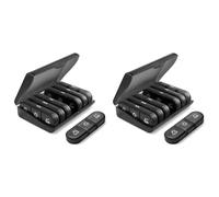 Goufride 2X Portable Travel Pill Box Weekly Pill Organizer 3 Time A Daylight-Proof Pill Case Black Universal