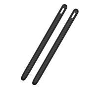 Goufride 2X Tablet Stylus Pen Protective Cover for 2 Cases Portable Soft Silicone Pencil Case Accessory Black