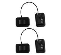 Goufride 2X Upgraded Password Window Lock Child Baby Protection Children Fridge Lock Door Cabinet Limiter Locks-Black