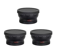Goufride 3 Pcs 58MM Wide Angle 0.45X Converter Lens with Macro Close-Up Attachment for Rebel T6S,T6I,SL1,T5,T5I,T4I,T3