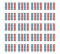 Goufride 3D Glasses, 200 Pairs Red and Blue Paper Stereo Lenses for Set Anaglyph Paper 3D Glasses