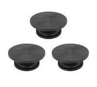 Goufride 3pcs 30Cm Pottery Wheel Modelling Platform Sculpting Turntable Model Making Clay Sculpture Tools Round Rotary Black