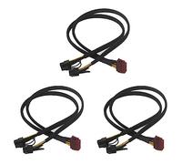 Goufride 3X 12Pin to Dual PCI-E 8Pin (6+2Pin) Power Cable for Modular PSU