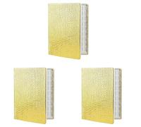 Goufride 3X 216 Colors Nail Tips Display Book DIY Nail Art Showing Shelf Gel Color Card Chart Painting Display Board Gold