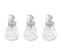 Goufride 3X Empty Nail Polish Pump Dispenser Glass Push Down Bottle