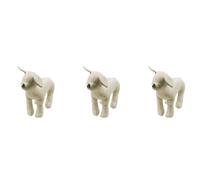 Goufride 3X Leather Dog Mannequins Standing Position Dog Models Toys Pet Animal Shop Display Mannequin White S