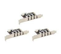 Goufride 3X PCI-E to 4 Ports USB 2.0 Converter Card PCIE USB2.0 Adapter Card MCS9990 Chipset Allows Hot-Swapping USB Riser Card