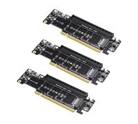 Goufride 3X PCIE 4.0 Channel Splitter Expansion Riser Card 8+4+4Hyper Ultra Quad VROC M.2 NVMe Port Expansion Riser Card