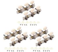 Goufride 3X Vintage Guitar Tuning Pegs Gold Plated Machine Heads Tuning Keys Tuners Single Hole for Classical Guitar 3L