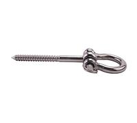 Goufride 4 Pcs 304 Stainless Steel Screw Bracket Heavy Duty 180° Swing Hangers Yoga Hammock Chair Sandbag Hardware Swing Sets