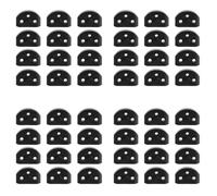 Goufride 48Pcs Classical Guitar Rollers String Trees Retainer Guides Guitar String Locks Nut Block Clamp, Black