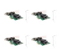 Goufride 4X 2-Port Gigabit PCIe Network Card 1000M Dual Ports PCI Express Ethernet Adapter with 82571EB LAN NIC Card for