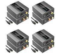 Goufride 4X Analog to Digital Audio Converter to Optical with Optical Cable Audio Digital Toslink and Coaxial Audio Adapter