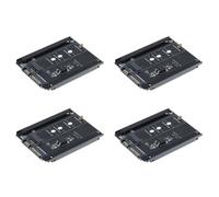 Goufride 4X Black Case B+M Socket 2 M.2 NGFF () SSD to 2.5 Adapter for 2230/2242/2260/2280mm M2 SSD