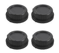 Goufride 4X Black Plastic Camera Body Cover + Rear Lens Cap for Digital SLR