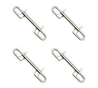 Goufride 4X Diving Hook Stainless Steel Double Ended Bolt Snap Hook for Scuba Diving Pet Leash Camera Strap Keychain Hammock