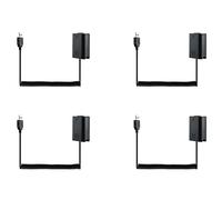 Goufride 4X USB Charging Cable NP-FW50 Dummy Battery Spring Wire for A7 A7R A7S A7M A7II A7S2 A7M2 A7R2 A6500 DC Coupler