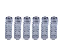 Goufride 60Pcs 6000RS Shielded Deep Groove Radial Ball Bearings 10mmx26mmx8mm