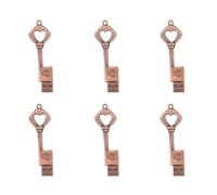 Goufride 6X USB 2.0 Metal USB Pen Drive Pure Copper Heart USB Flash Drive Key (Copper, 8GB)