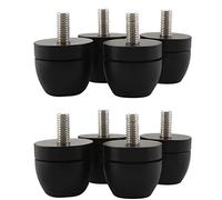Goufride 8Pcs Aluminum Shockproof Spike Pads Isolation Stand Feet Amplifier Speaker Player Subwoofer Suspension Foot Pad, Black