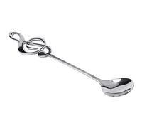 Goufride 8Pcs Cute Music Theme Tea Stirring Spoon Coffee Spoon Stainless Steel Note Shape Small Ice Cream Dessert Scoop Flatware
