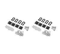 Goufride 8Pcs Trailer Towing Buckle Tow Shackle Hook for 1/10 RC Rock Crawler Axial SCX10 TRX4 D110 RC Car Truck