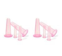 Goufride 8X Natural Silicone Cupping Vacuum Face Push Oil Shujing Suction Face Artifact Pink