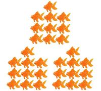 Goufride Aquarium Orange Plastic Goldfish Ornament Aquarium Decoration 30 Pcs