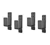 Goufride Door Brackets,4 Pack Drop Open Bar Holder for Home Security, 2X4 Bar Brackets Prevent Unauthorized Entry