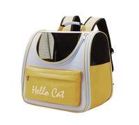 Goufride Large-Capacity Pet Supplies, Cat Out Portable Space Bag, Sun-Proof Breathable Pet Bag Yellow